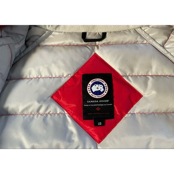 Canada Goose Brookvale Red Coat Jacket Authentic EUC Down Parka L-READ DESCR - Picture 8 of 14